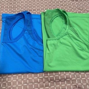 SET OF 2-XERSION EXERCISE SLEEVELESS TOPS IN EXTRA SMALL